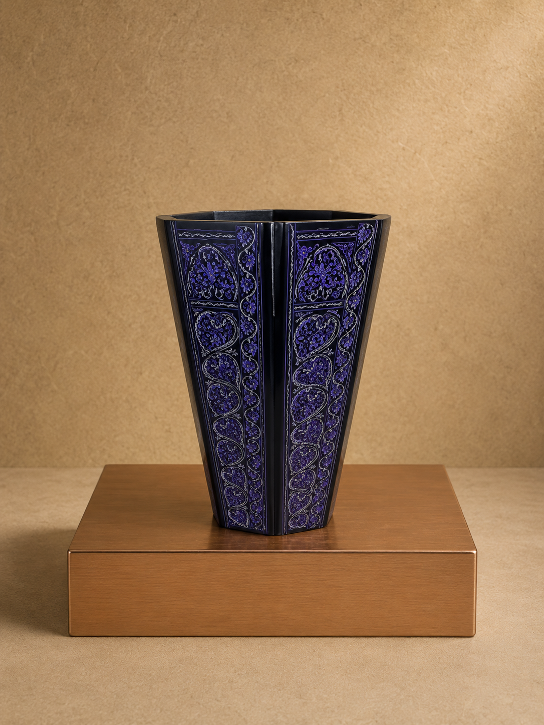 Naqshi Wooden Dustbin – Handcrafted Decorative Wooden