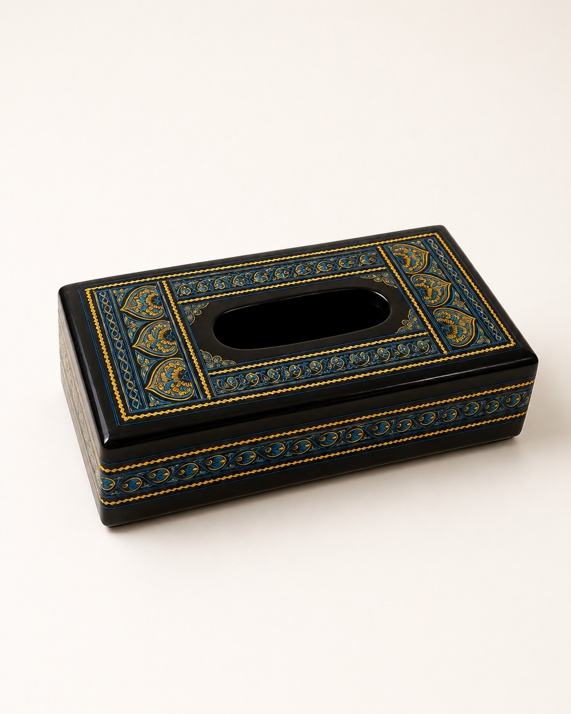 Handcrafted Wooden Tissue Box – Naqshi Art