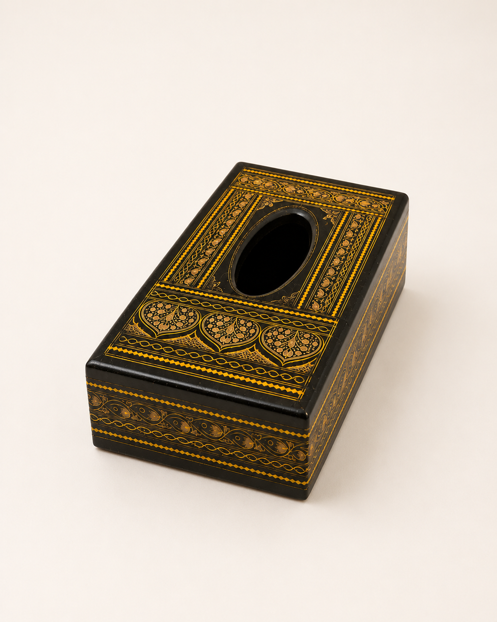 Handcrafted Wooden Tissue Box – Naqshi Art
