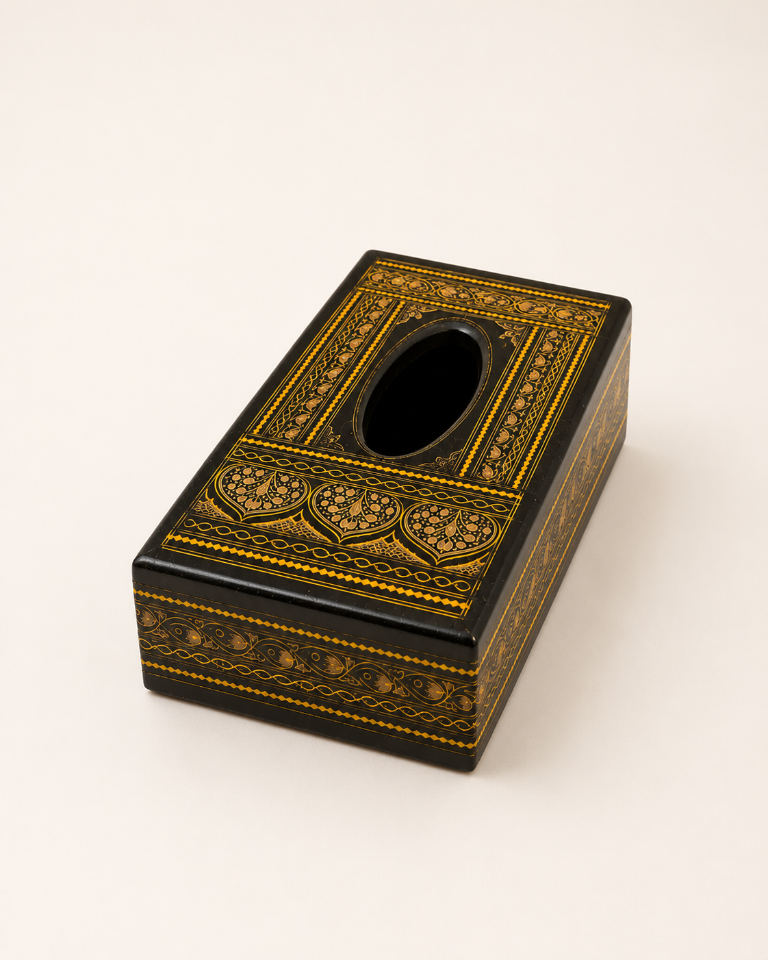 Handcrafted Wooden Tissue Box – Naqshi Art